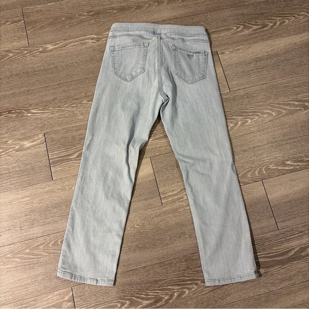 Vtg Guess Jeans Y2K 90s Women’s Low Rise Stretch Capri Pants  Lace Up Sz 28 - Picture 6 of 7